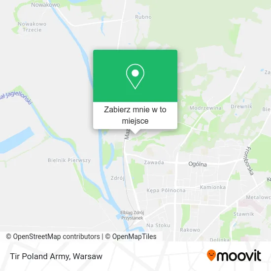 Mapa Tir Poland Army