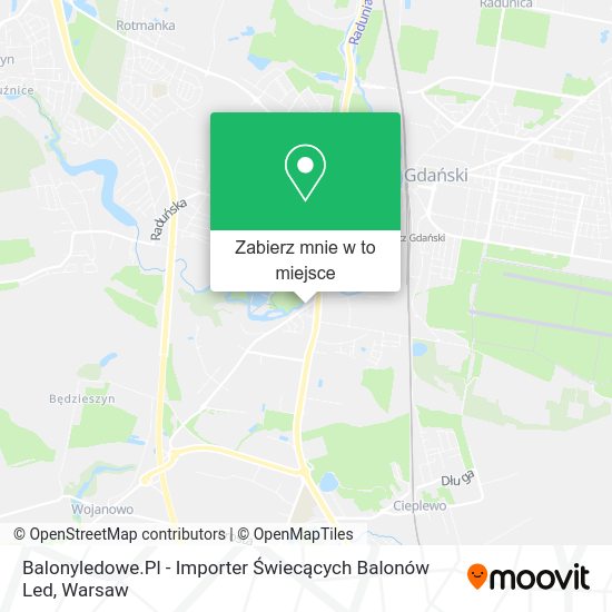 Mapa Balonyledowe.Pl - Importer Świecących Balonów Led