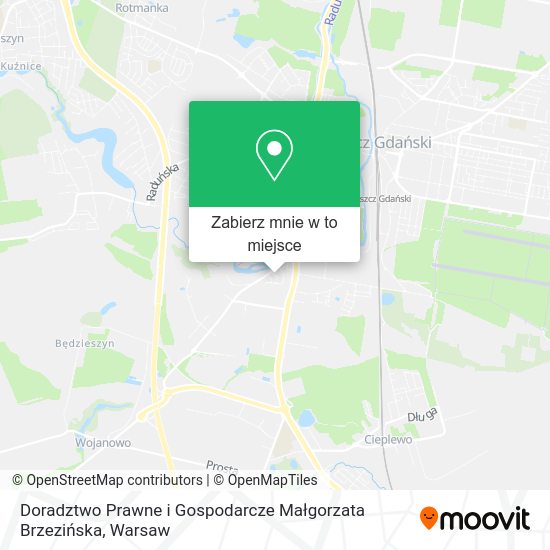 Mapa Doradztwo Prawne i Gospodarcze Małgorzata Brzezińska