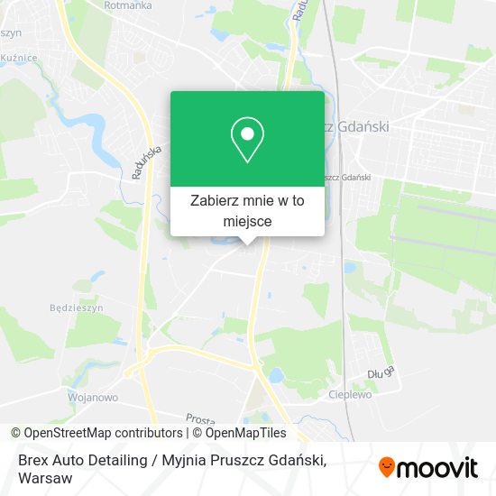 Mapa Brex Auto Detailing / Myjnia Pruszcz Gdański