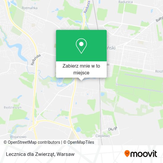 Mapa Lecznica dla Zwierząt