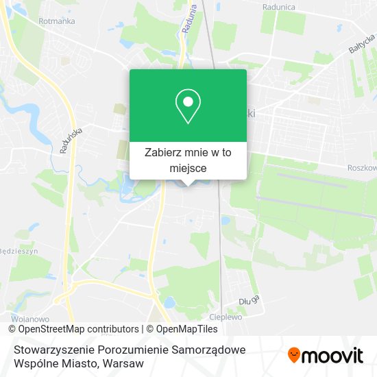 Mapa Stowarzyszenie Porozumienie Samorządowe Wspólne Miasto