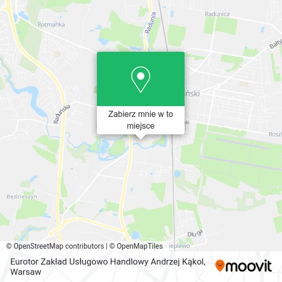 Mapa Eurotor Zakład Usługowo Handlowy Andrzej Kąkol