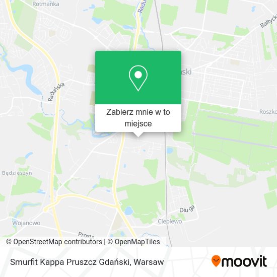 Mapa Smurfit Kappa Pruszcz Gdański