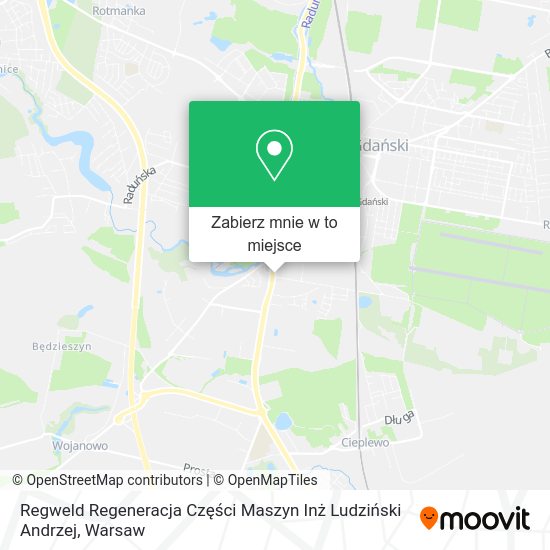 Mapa Regweld Regeneracja Części Maszyn Inż Ludziński Andrzej