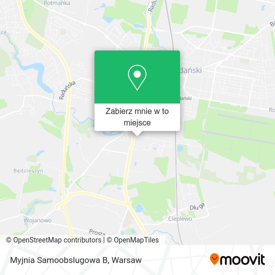 Mapa Myjnia Samoobslugowa B