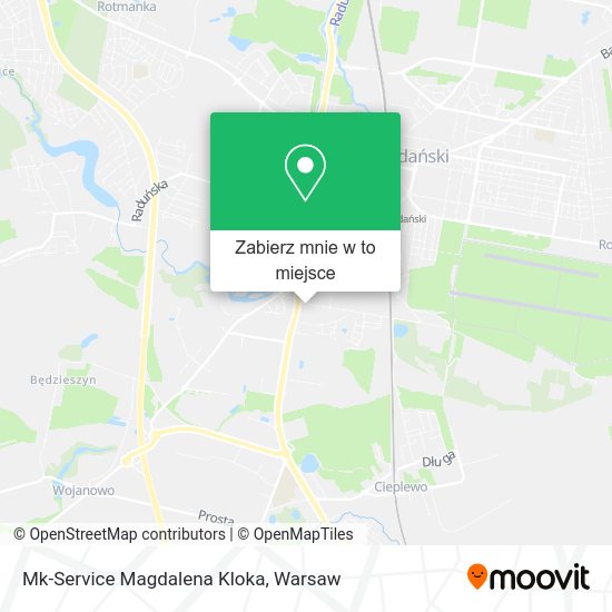 Mapa Mk-Service Magdalena Kloka