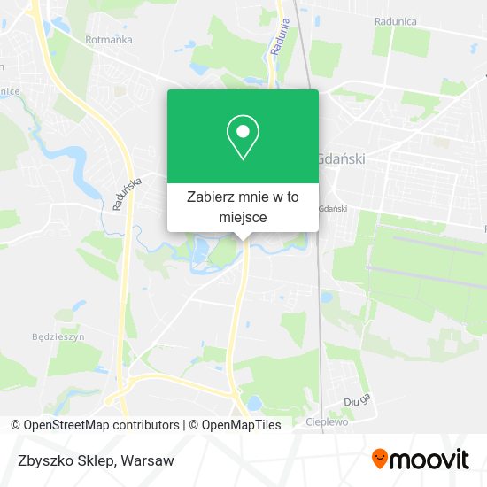 Mapa Zbyszko Sklep