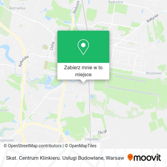 Mapa Skat. Centrum Klinkieru. Usługi Budowlane