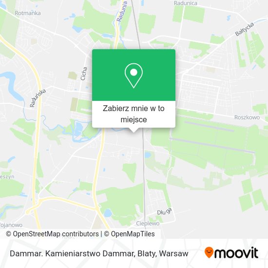 Mapa Dammar. Kamieniarstwo Dammar, Blaty