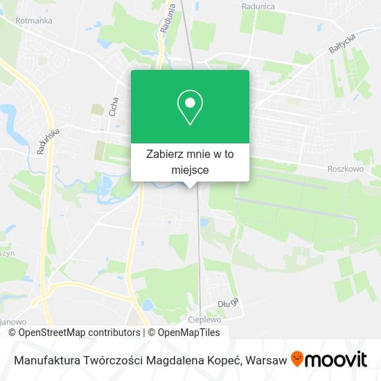 Mapa Manufaktura Twórczości Magdalena Kopeć