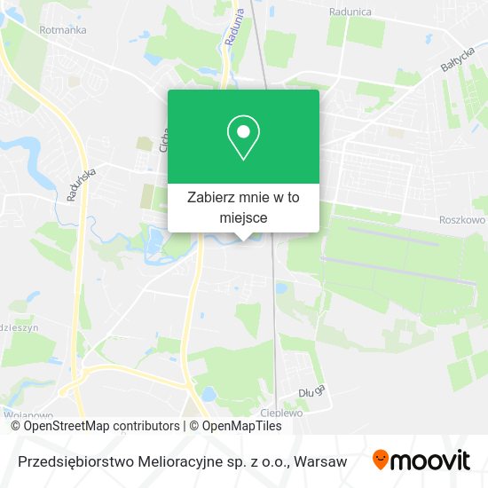 Mapa Przedsiębiorstwo Melioracyjne sp. z o.o.