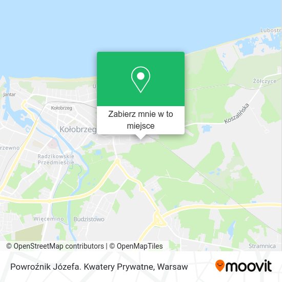 Mapa Powroźnik Józefa. Kwatery Prywatne