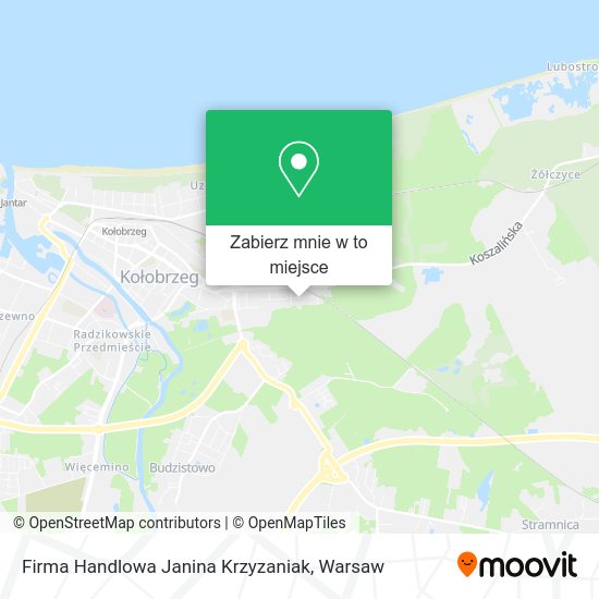 Mapa Firma Handlowa Janina Krzyzaniak