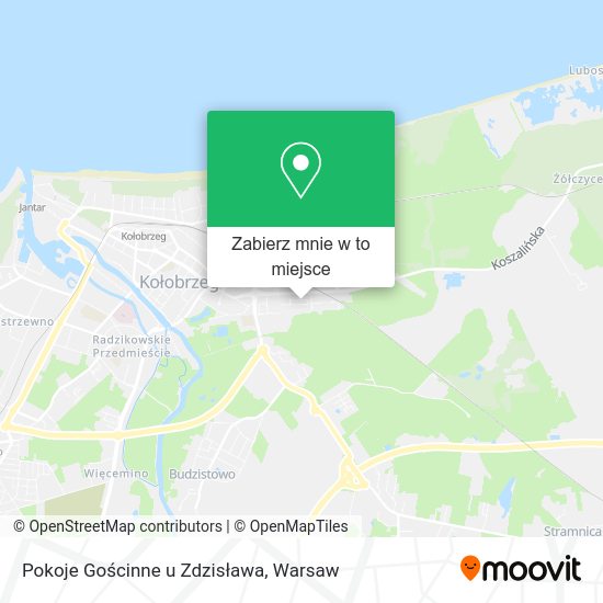 Mapa Pokoje Gościnne u Zdzisława