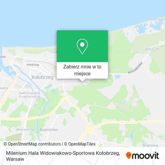 Mapa Milenium Hala Widowiskowo-Sportowa Kołobrzeg