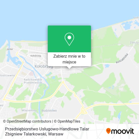 Mapa Przedsiębiorstwo Usługowo-Handlowe Talar Zbigniew Talarkowski