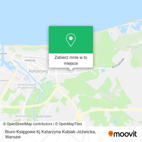 Mapa Biuro Księgowe Kj Katarzyna Kubiak-Jóźwicka