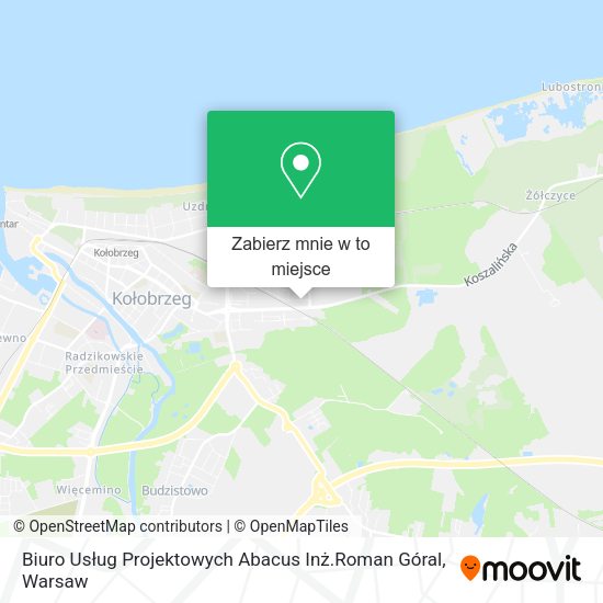 Mapa Biuro Usług Projektowych Abacus Inż.Roman Góral