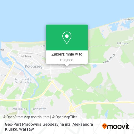 Mapa Geo-Part Pracownia Geodezyjna inż. Aleksandra Kluska