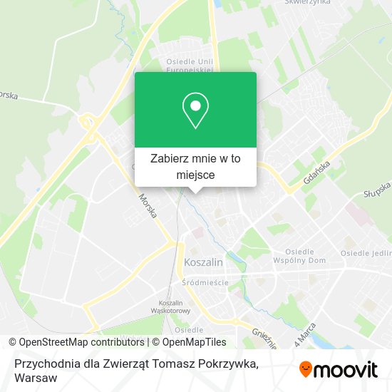 Mapa Przychodnia dla Zwierząt Tomasz Pokrzywka