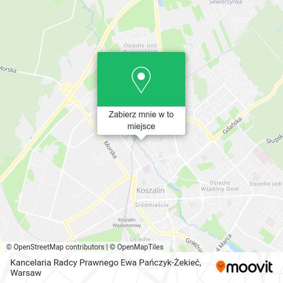 Mapa Kancelaria Radcy Prawnego Ewa Pańczyk-Żekieć