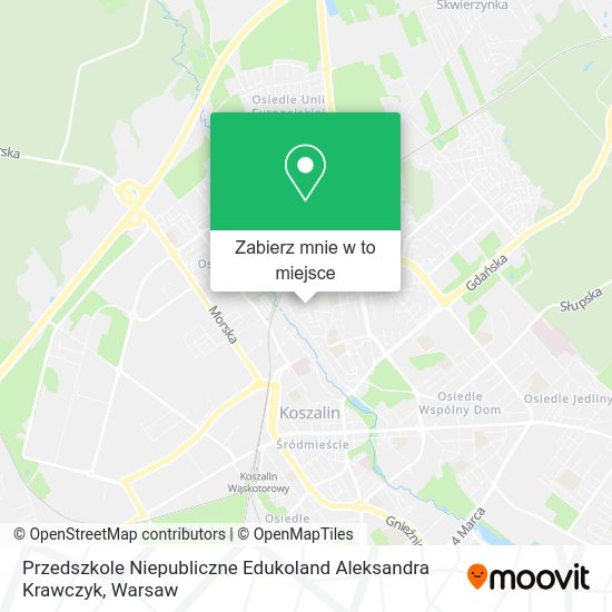 Mapa Przedszkole Niepubliczne Edukoland Aleksandra Krawczyk