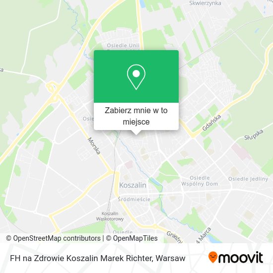 Mapa FH na Zdrowie Koszalin Marek Richter