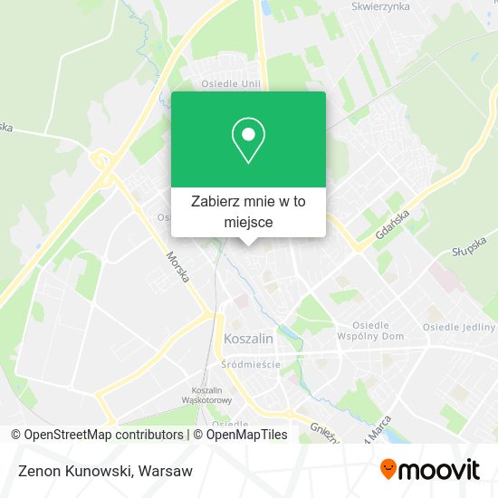 Mapa Zenon Kunowski