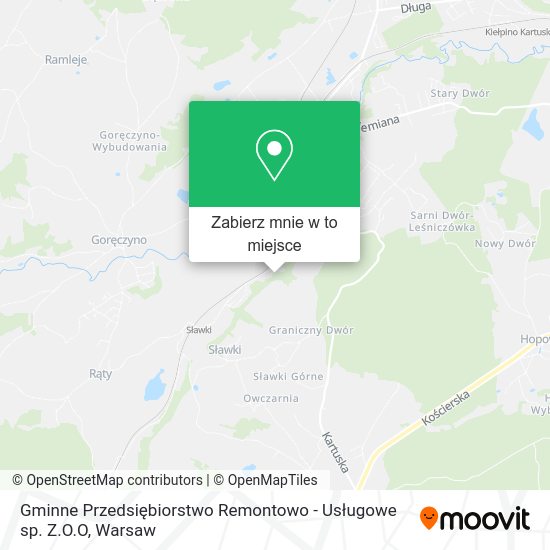 Mapa Gminne Przedsiębiorstwo Remontowo - Usługowe sp. Z.O.O