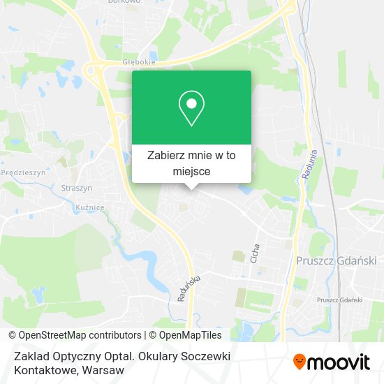 Mapa Zaklad Optyczny Optal. Okulary Soczewki Kontaktowe