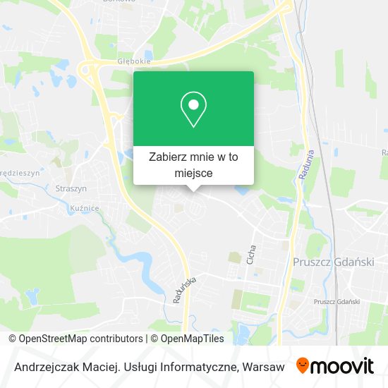 Mapa Andrzejczak Maciej. Usługi Informatyczne