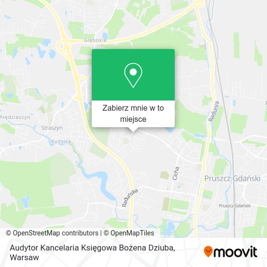 Mapa Audytor Kancelaria Księgowa Bożena Dziuba