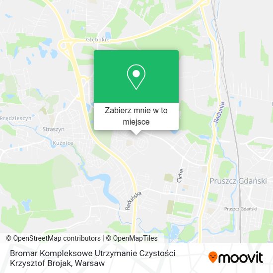 Mapa Bromar Kompleksowe Utrzymanie Czystości Krzysztof Brojak