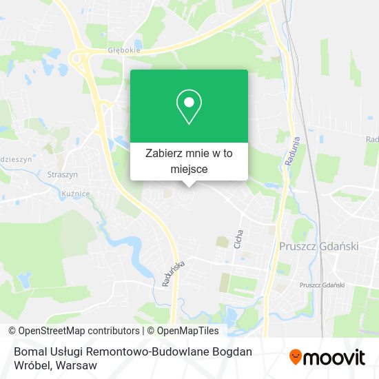 Mapa Bomal Usługi Remontowo-Budowlane Bogdan Wróbel