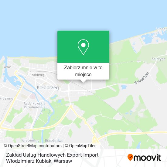 Mapa Zakład Usług Handlowych Export-Import Włodzimierz Kubiak