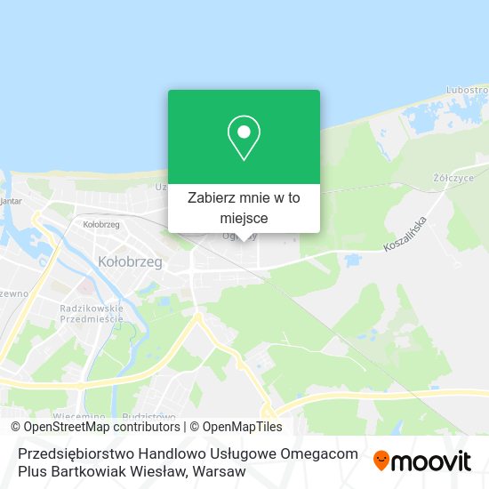 Mapa Przedsiębiorstwo Handlowo Usługowe Omegacom Plus Bartkowiak Wiesław