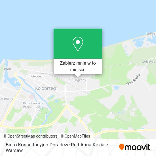 Mapa Biuro Konsultacyjno Doradcze Red Anna Koziarz