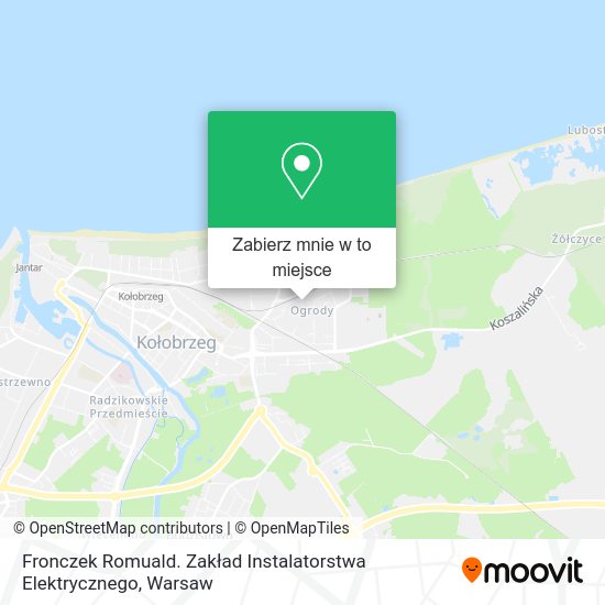 Mapa Fronczek Romuald. Zakład Instalatorstwa Elektrycznego