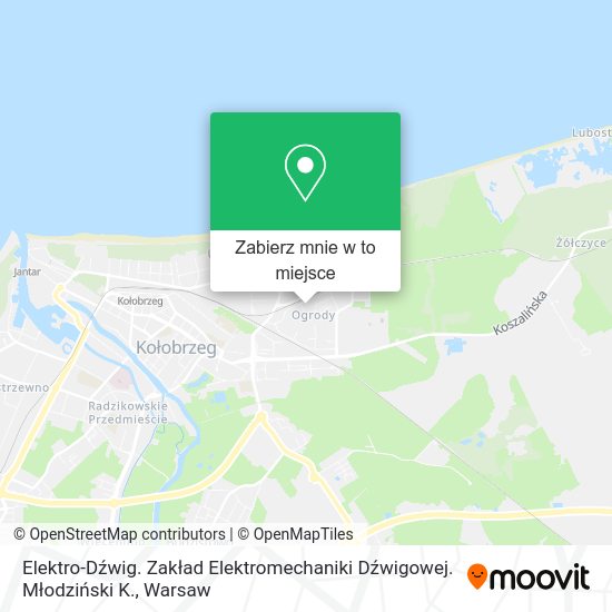 Mapa Elektro-Dźwig. Zakład Elektromechaniki Dźwigowej. Młodziński K.