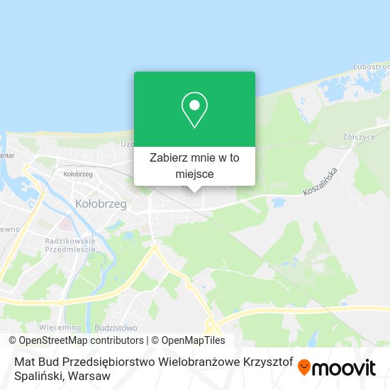 Mapa Mat Bud Przedsiębiorstwo Wielobranżowe Krzysztof Spaliński