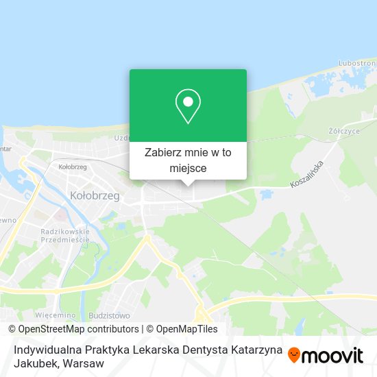 Mapa Indywidualna Praktyka Lekarska Dentysta Katarzyna Jakubek