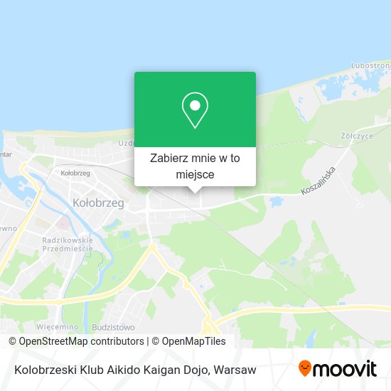 Mapa Kolobrzeski Klub Aikido Kaigan Dojo