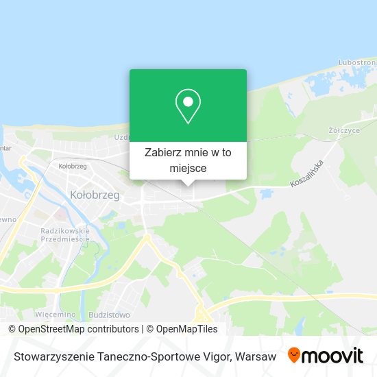 Mapa Stowarzyszenie Taneczno-Sportowe Vigor