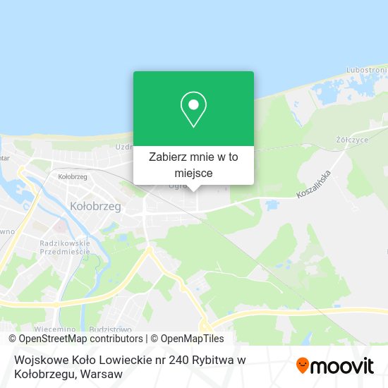 Mapa Wojskowe Koło Lowieckie nr 240 Rybitwa w Kołobrzegu