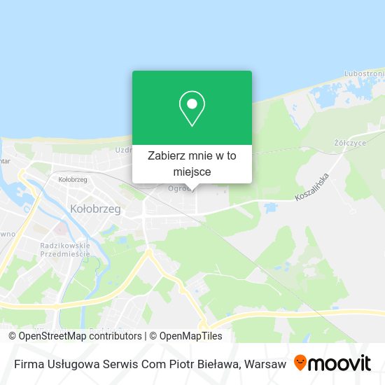 Mapa Firma Usługowa Serwis Com Piotr Bieława