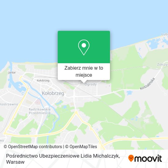 Mapa Pośrednictwo Ubezpieczeniowe Lidia Michalczyk