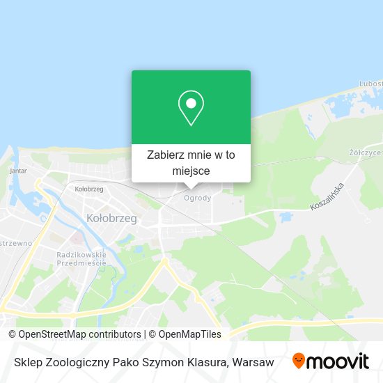 Mapa Sklep Zoologiczny Pako Szymon Klasura