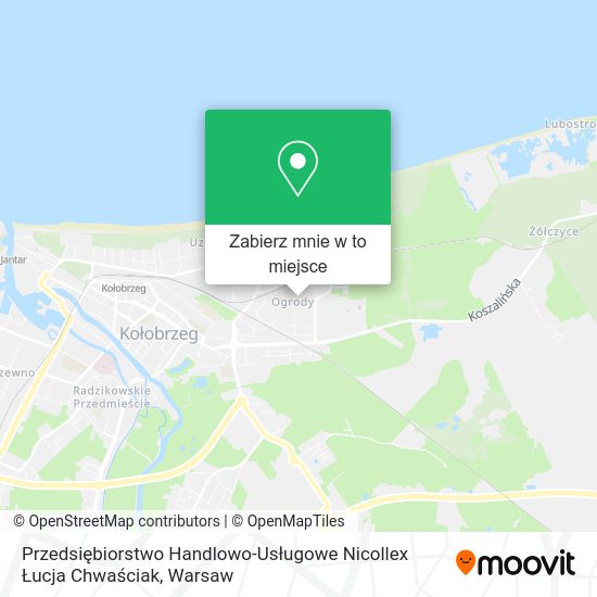 Mapa Przedsiębiorstwo Handlowo-Usługowe Nicollex Łucja Chwaściak