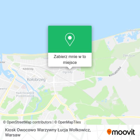 Mapa Kiosk Owocowo Warzywny Łucja Wołkowicz